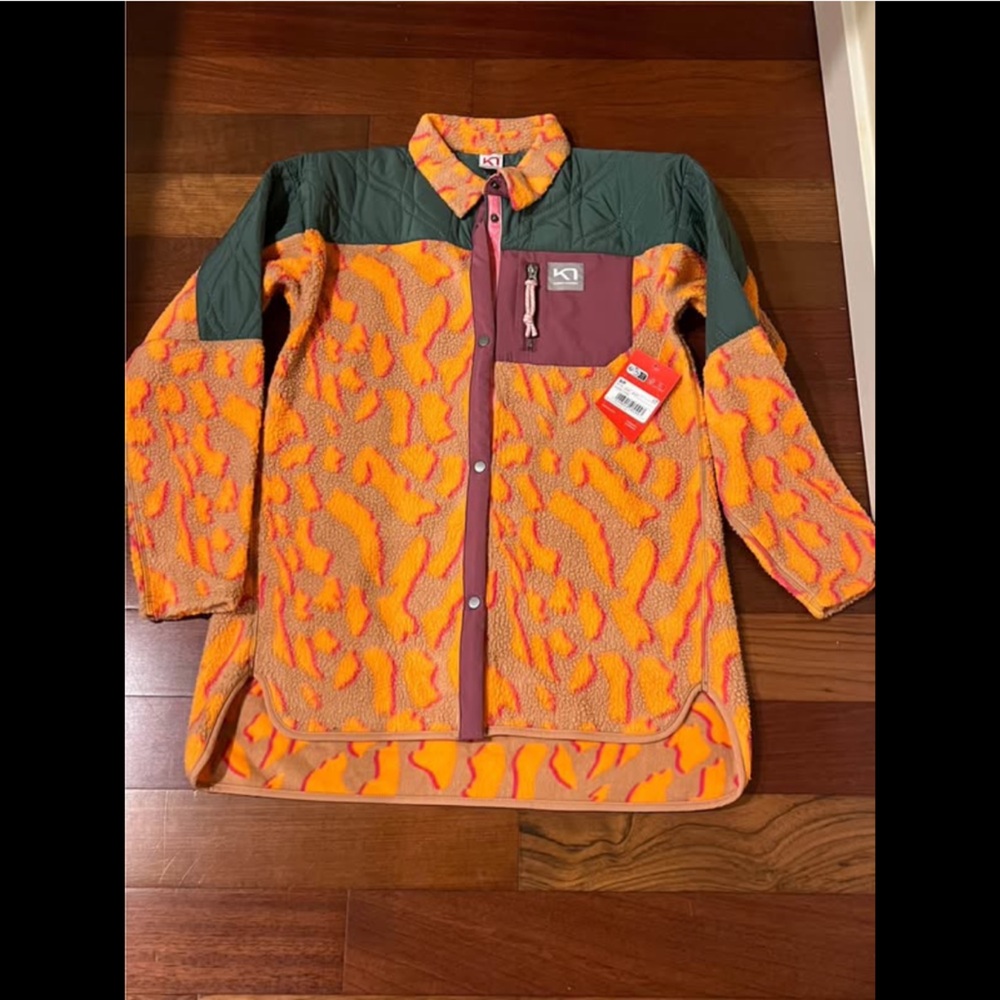 Kari Traa Purple and Orange Fleece Jacket